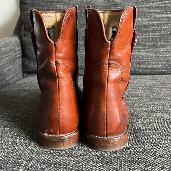 Frye Paige Short Riding Boots 5.5 Red-brown - Picture 7 of 8